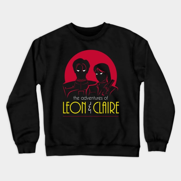 The Adventures of Leon & Claire Crewneck Sweatshirt by maikeandre